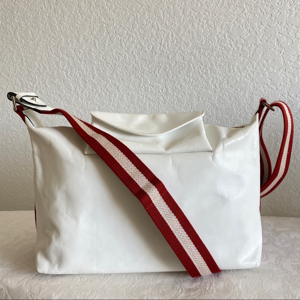 Bally web strap 2 way bag